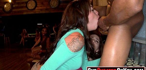  19 Awesome!  Women at cfnm stripper party fucking 10